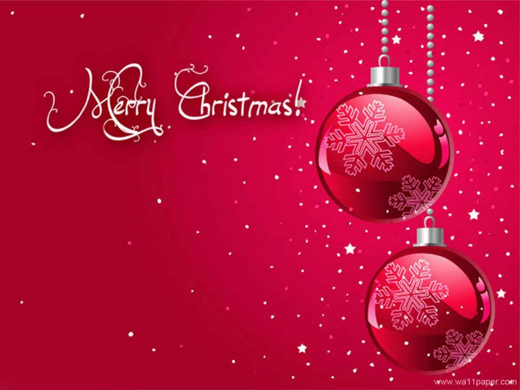 Merry-Christmas-Red-Balls-Wallpaper