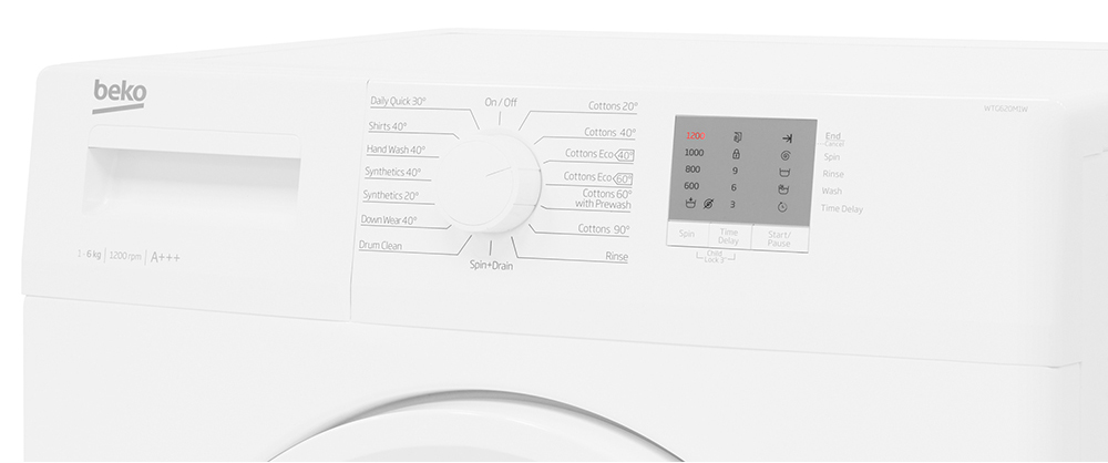 Review Beko Wtg620m1w 6kg Load Washing Machine Hughes Blog