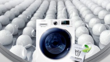 Samsung WD90J6A10AW ecobubble washer dryer