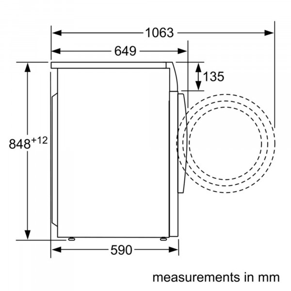 WVG30462GB sizing diagram